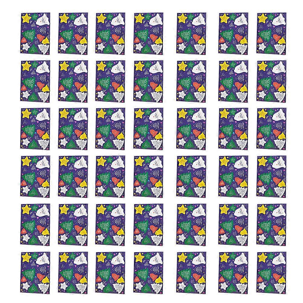 Holiday Greeting Cards Christmas Lovely Multi-Colored Rectangular Message Writing 280Pcs