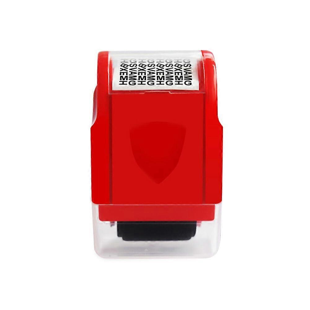 Confidential Roller Stamp, Large Roller Stamp for Identity Theft Protection, Privacy Protection Roller Stamp, Cutoff Code, Red