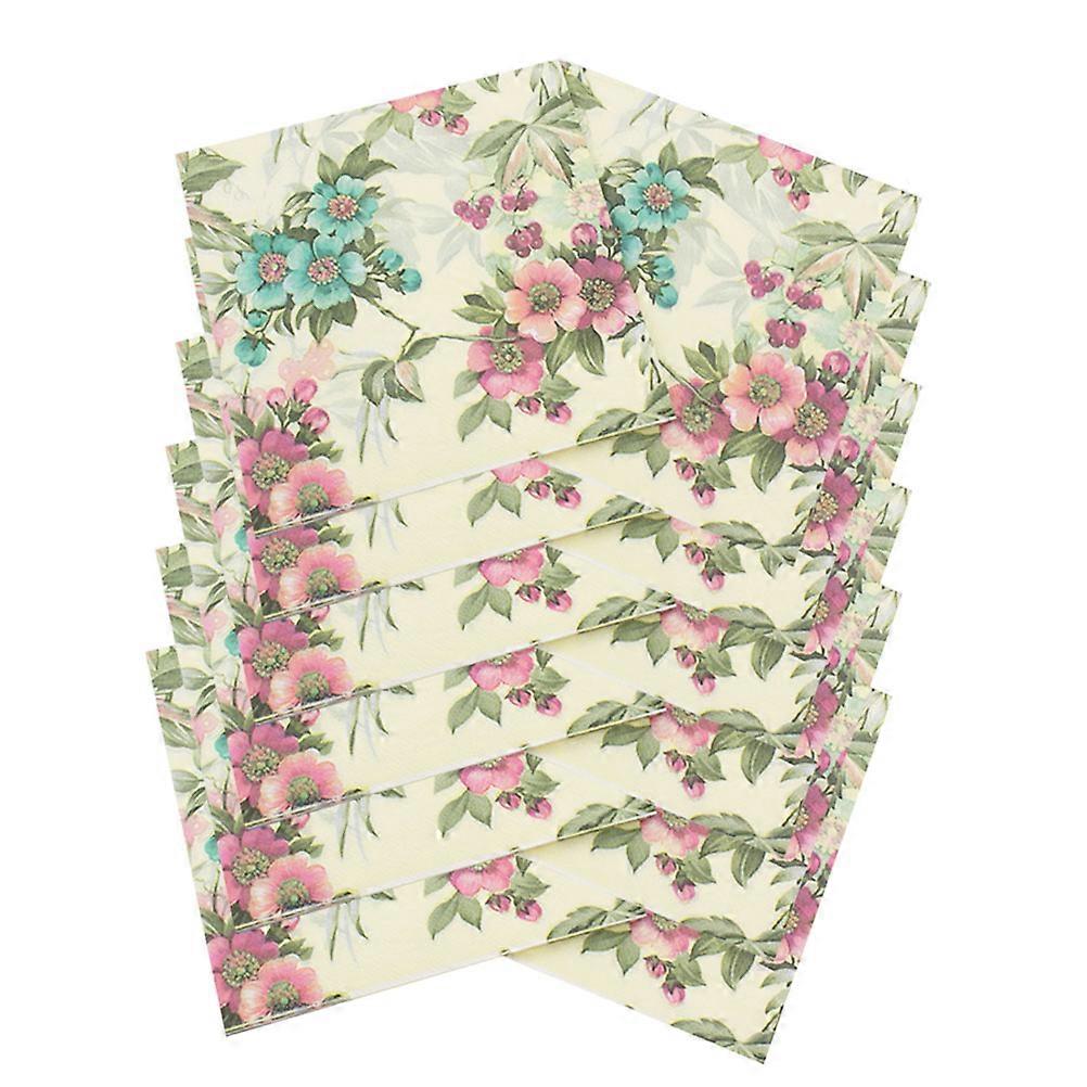 Garden Party Paper Napkins Square Shape Native Wood Pulp 60Pcs For Daily Use