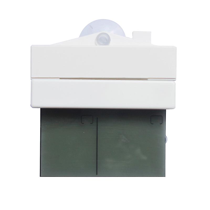 White Plastic Window Thermometer with Suction Cup for Measuring Temperature Indoor Outdoor Use with