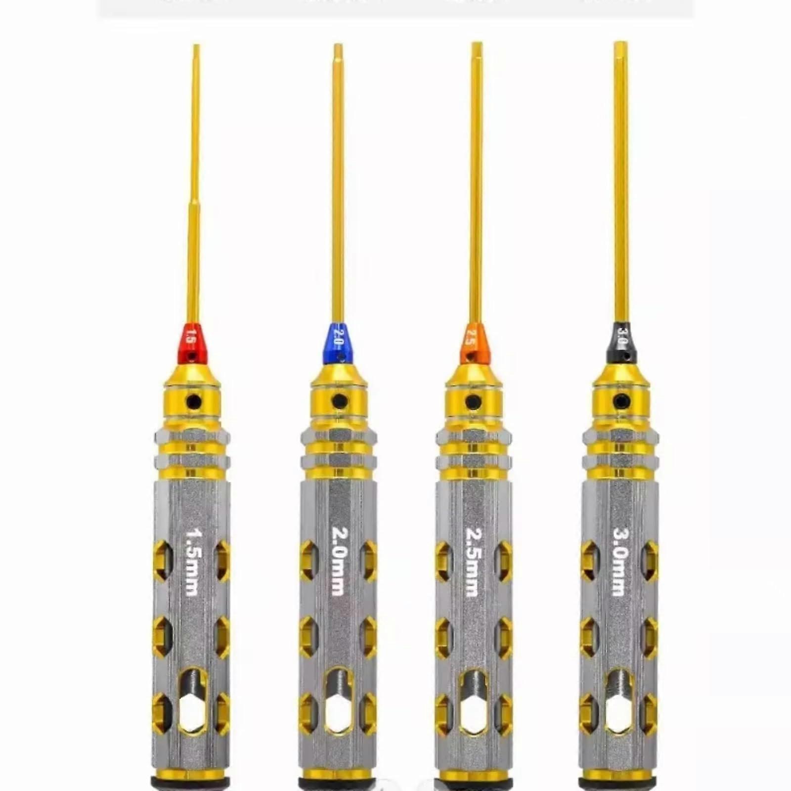 RC Disassembly Tool 4Pcs Titanium Coating Hex Screwdriver for RC Car Boat Plane