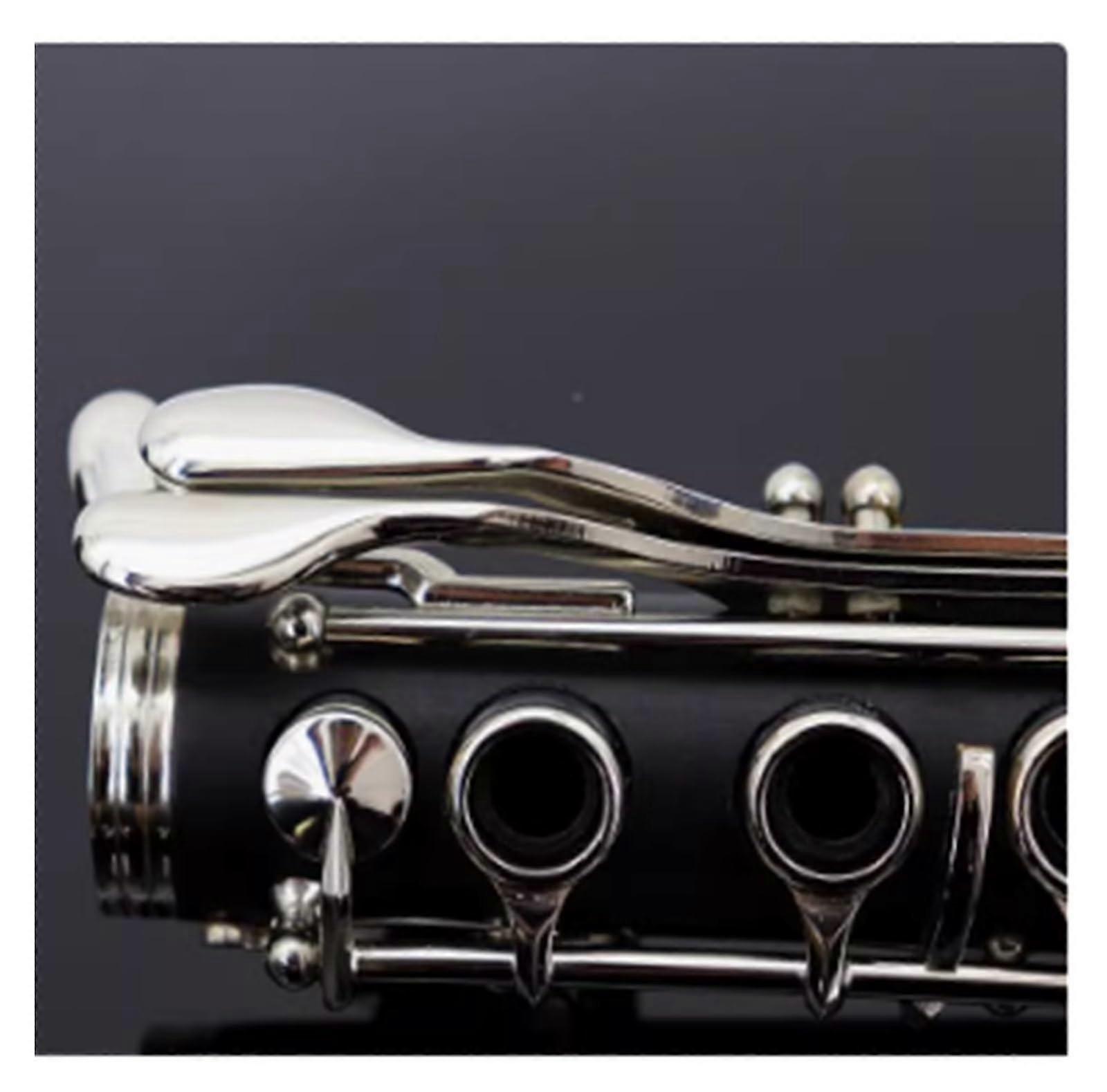 B-Clarinet for Adults and Beginners - Nickel-Plated Bakelite Clarinet,  Bb Key,  Standard Size, Durable Design