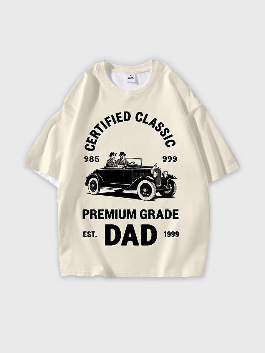 T-shirt round neck Pattern loose short sleeve N165