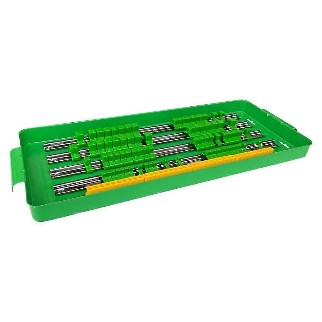 Robust Socket Wrench Organizer, 1/4 Inch, 3/8 Inch, 1/2 Inch, Socket Wrench Organizer for Toolbox, Drawers, Standard Size 120Piece Bit Socket Set