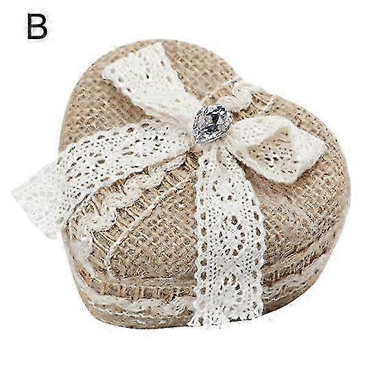 Durable Heart-Shaped Wedding Ring Box - Practical Couple Case for Ring Bearer & Anniversary Gift