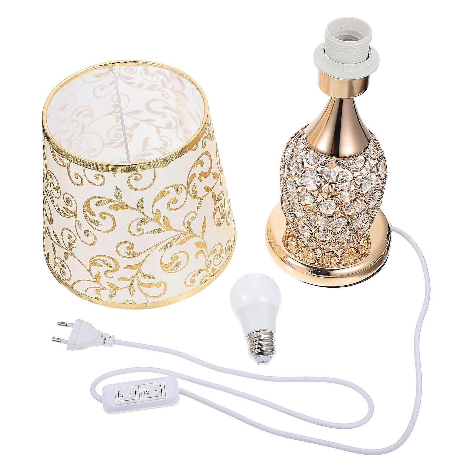 Creative Night Table Lamp For Bedroom Atmosphere And Dining Areas With Remote Control Function 38.00X20.00X15.00CM Golden Aluminium Glass 1 Set