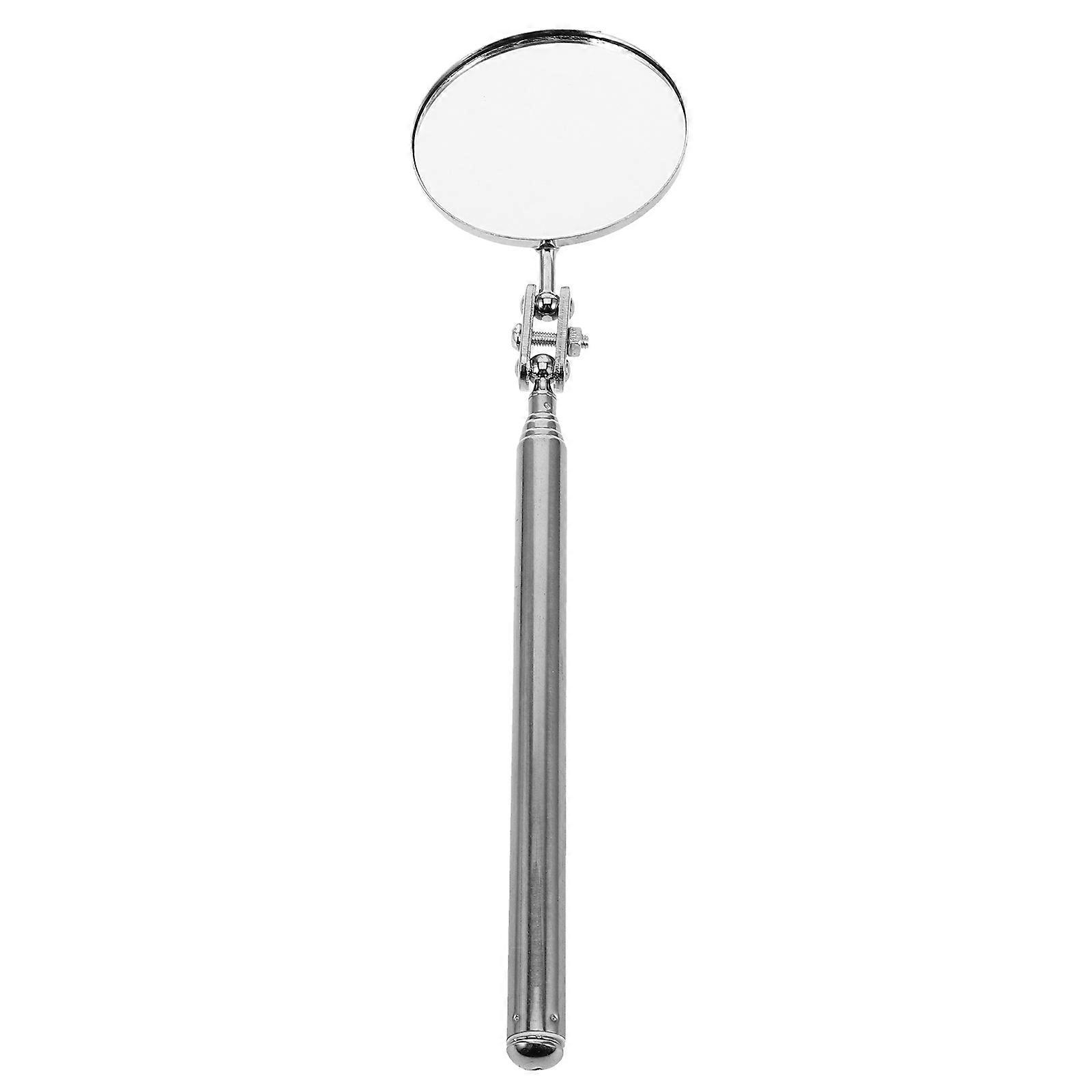 Telescoping Inspection Mirror Tool with Durable Round Extendable Automotive Mirror for Mechanics and Technicians to Check Under Vehicles and Hard to