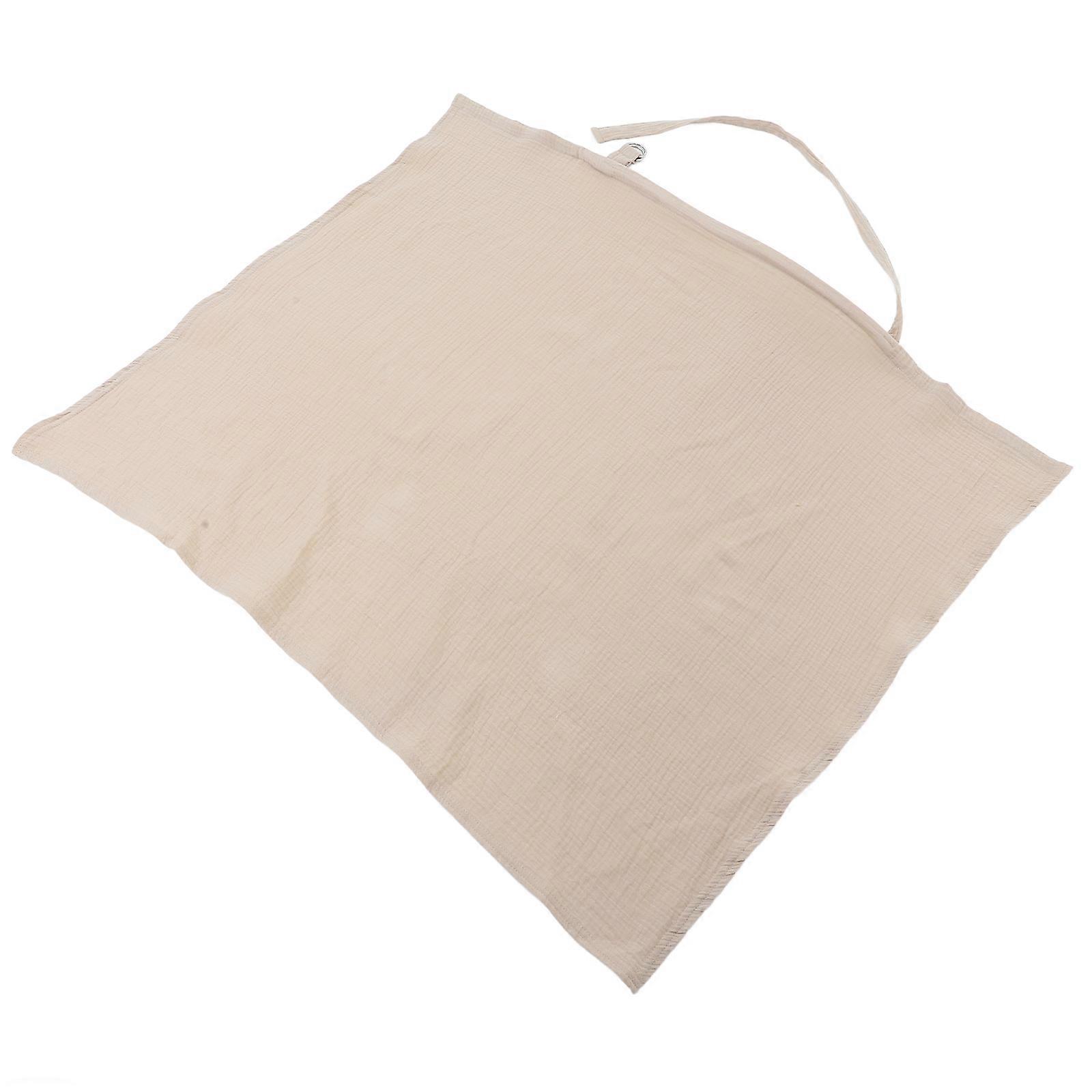 Breathable Nursing Cover with Adjustable Neck Strap, Soft & Versatile Design, Portable for Stroller, Car Seat & Outdoor Use – Cream