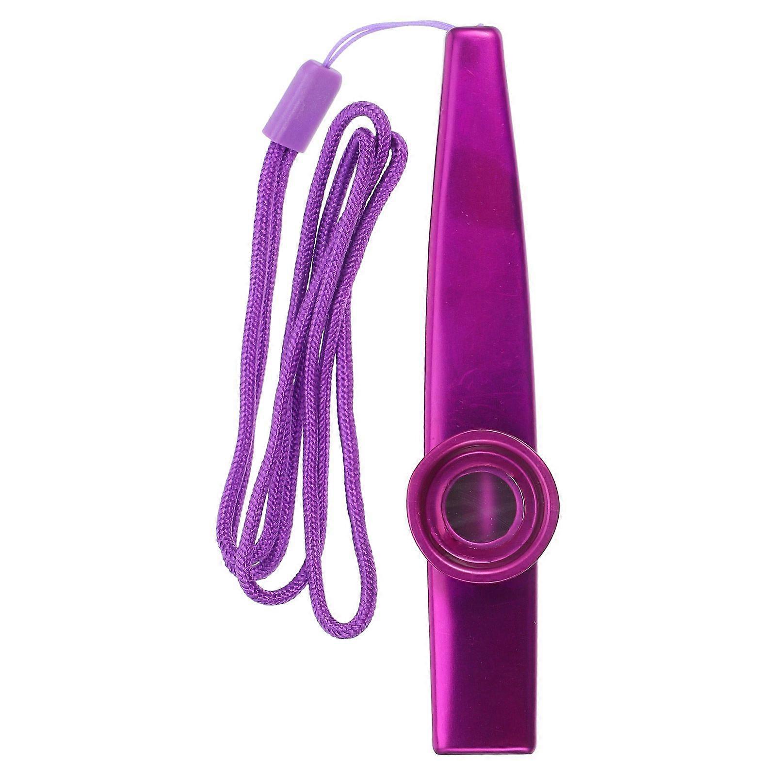 1 Set Metal Kazoo With Rope Portable Kazoo With Flute Diaphragm Music Instrument Kazoo