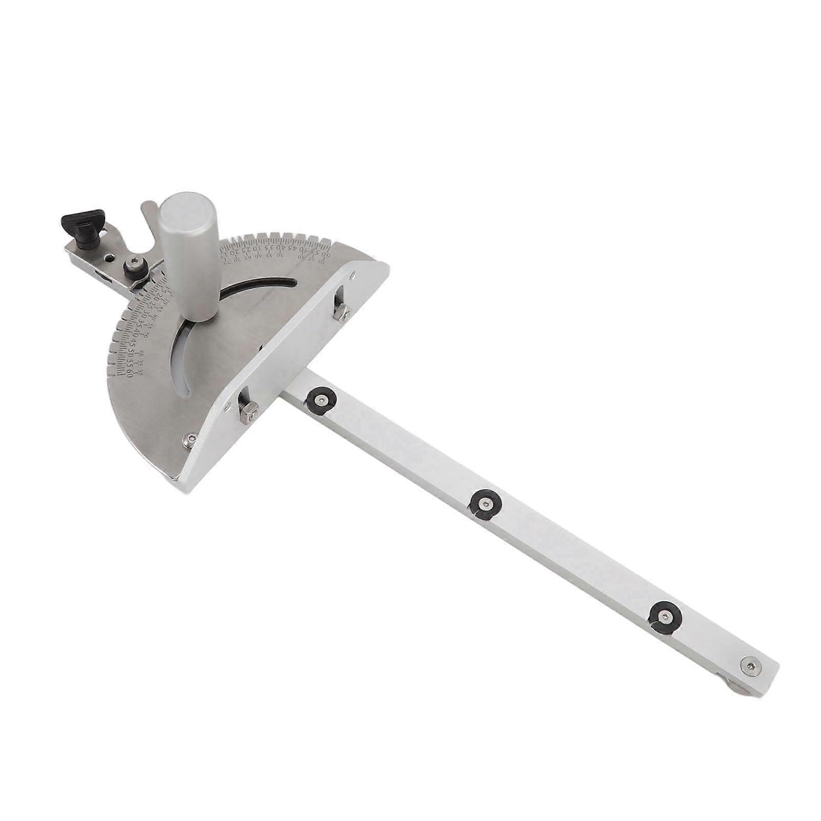 Aluminium Mitre Gauge for Table Saw, Precision Angle Guide with Multiple Stops