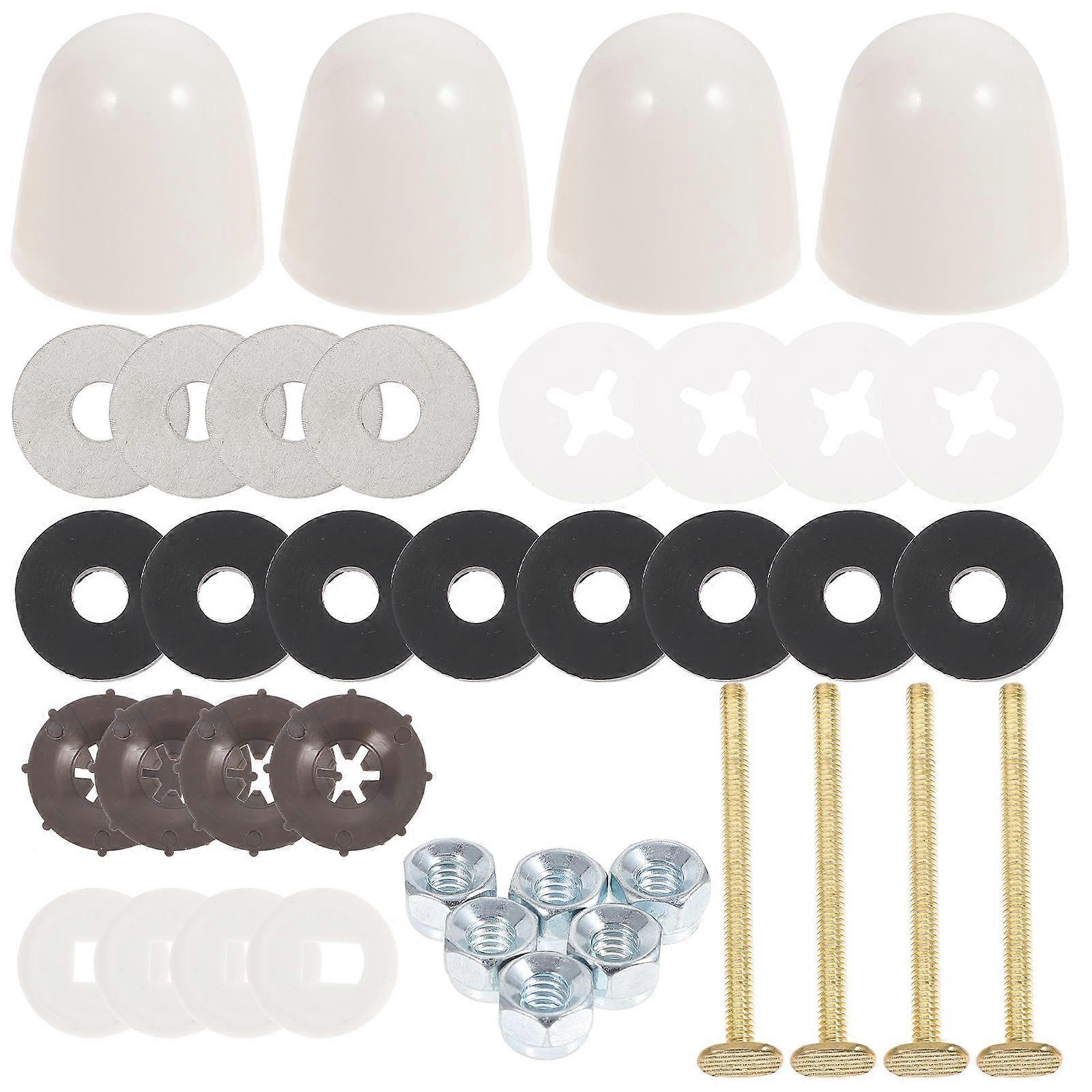 Set di viti per coperchio della toilette Raccordi per WC in acciaio inossidabile per serbatoio WC 9X1.7CM Impedendo lo scorrimento 1 set