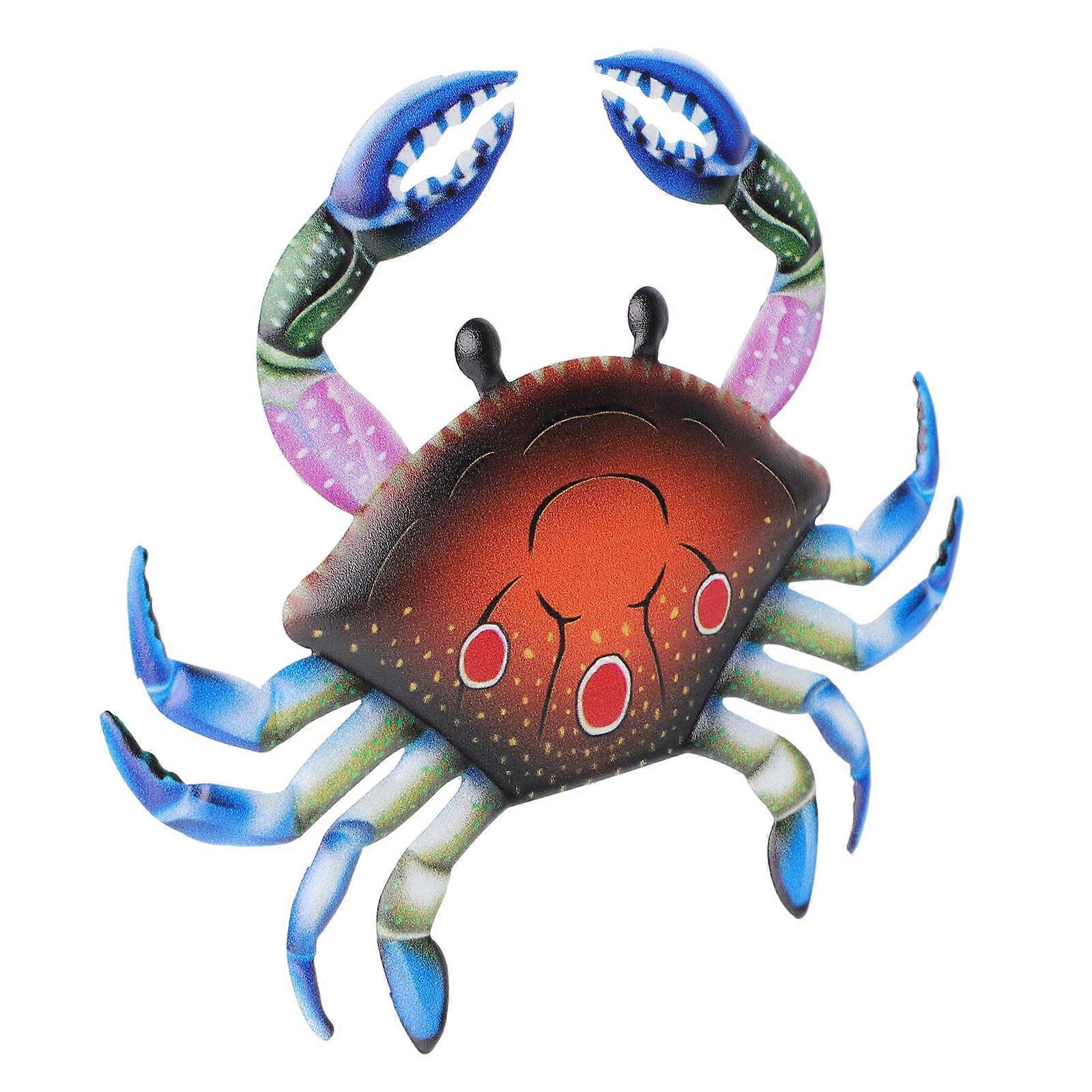 Crab Design Decorative Wall Hanging Pendant for Home Garden Indoor Outdoor Use Easy To Install Versatile Adornment in Black Red Color