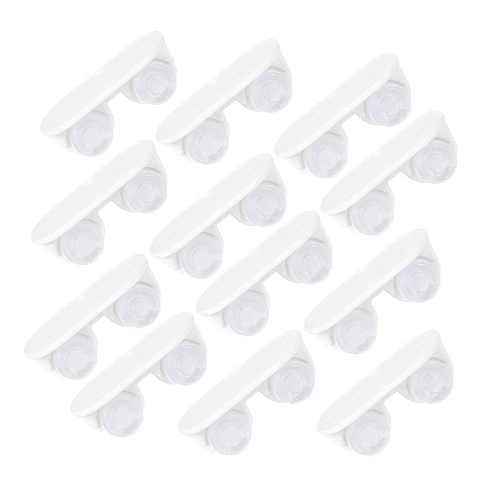 Adhesive Universal Casters 16Pcs Storage Box Practical Application Easy Movement White Size 4.5x2.2cm