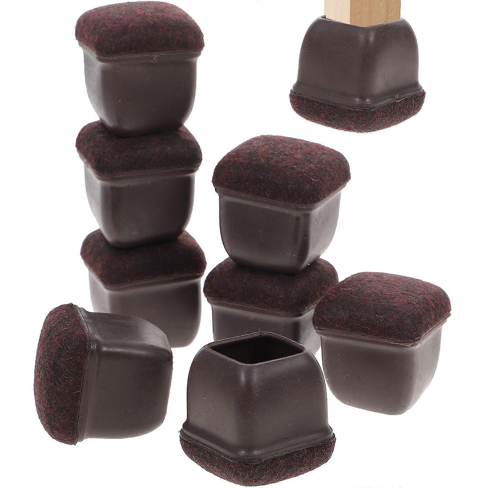 غطاء أقدام الكرسي حصائر حماية الأثاث أغطية منع الاهتراء حماية السجاد Tpe مقاومة التآكل 8 عبوات