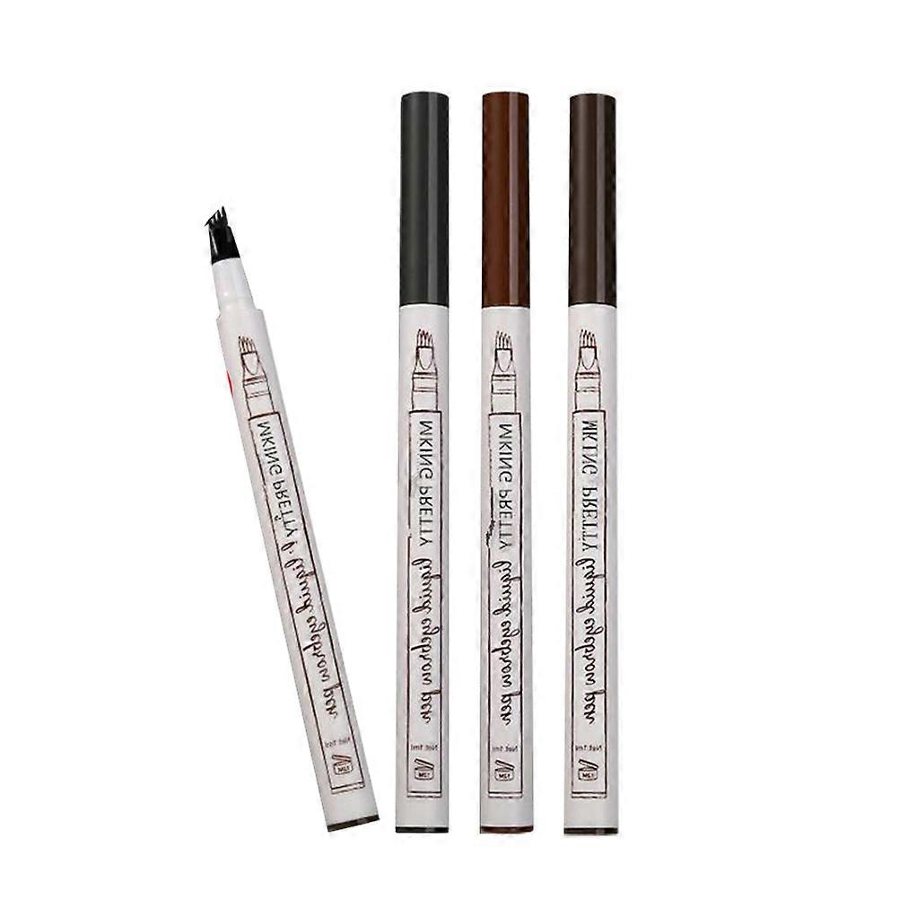 Eyebrow Pencil Four-Tooth Nib Easy to Draw and Fill Professional Makeup Tool 4Pcs