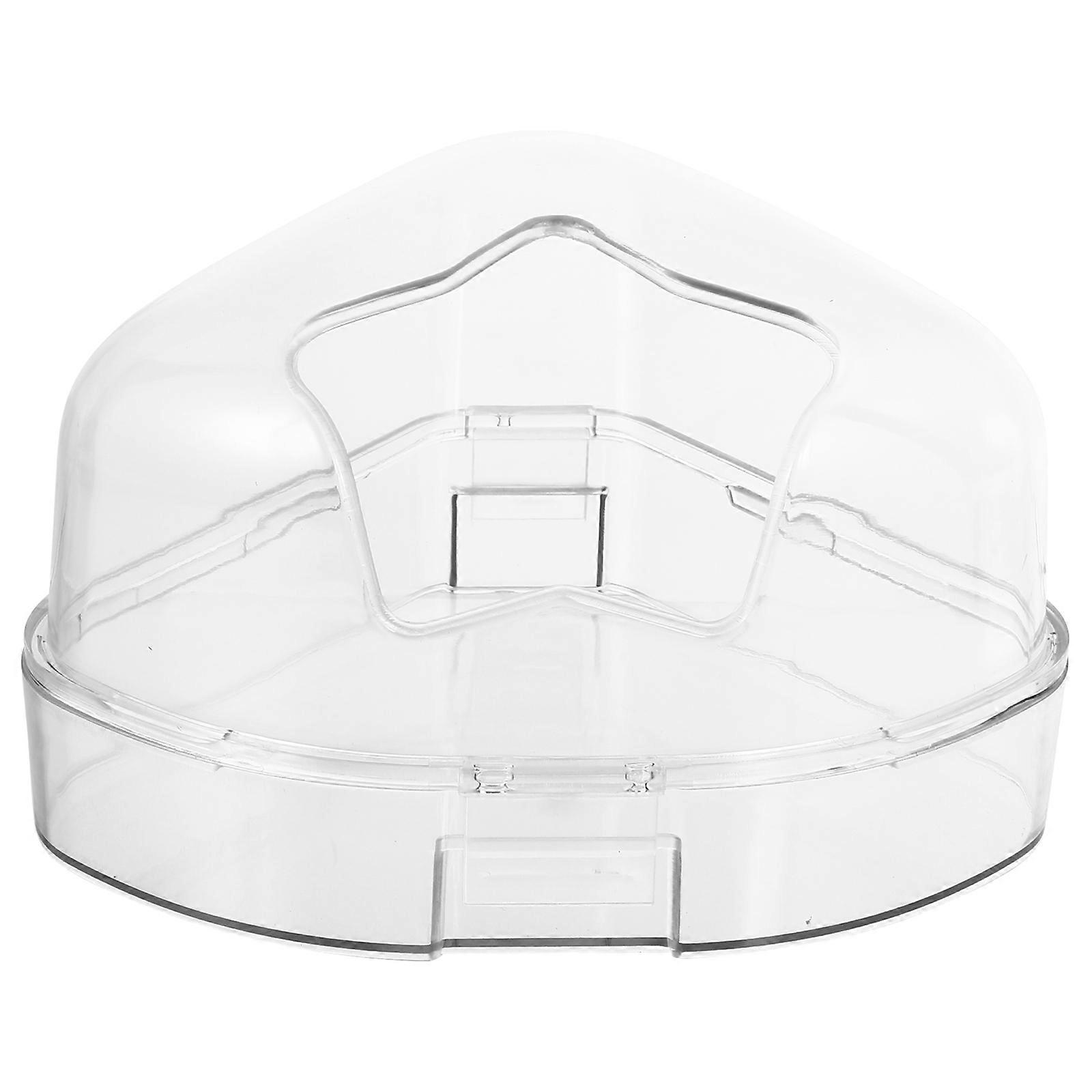 Transparent Non Slip Hamster Bath Box for Pet Cages – Fun Creative Shape Bathroom Accessory for Hamsters and Small Animals (Random Color)