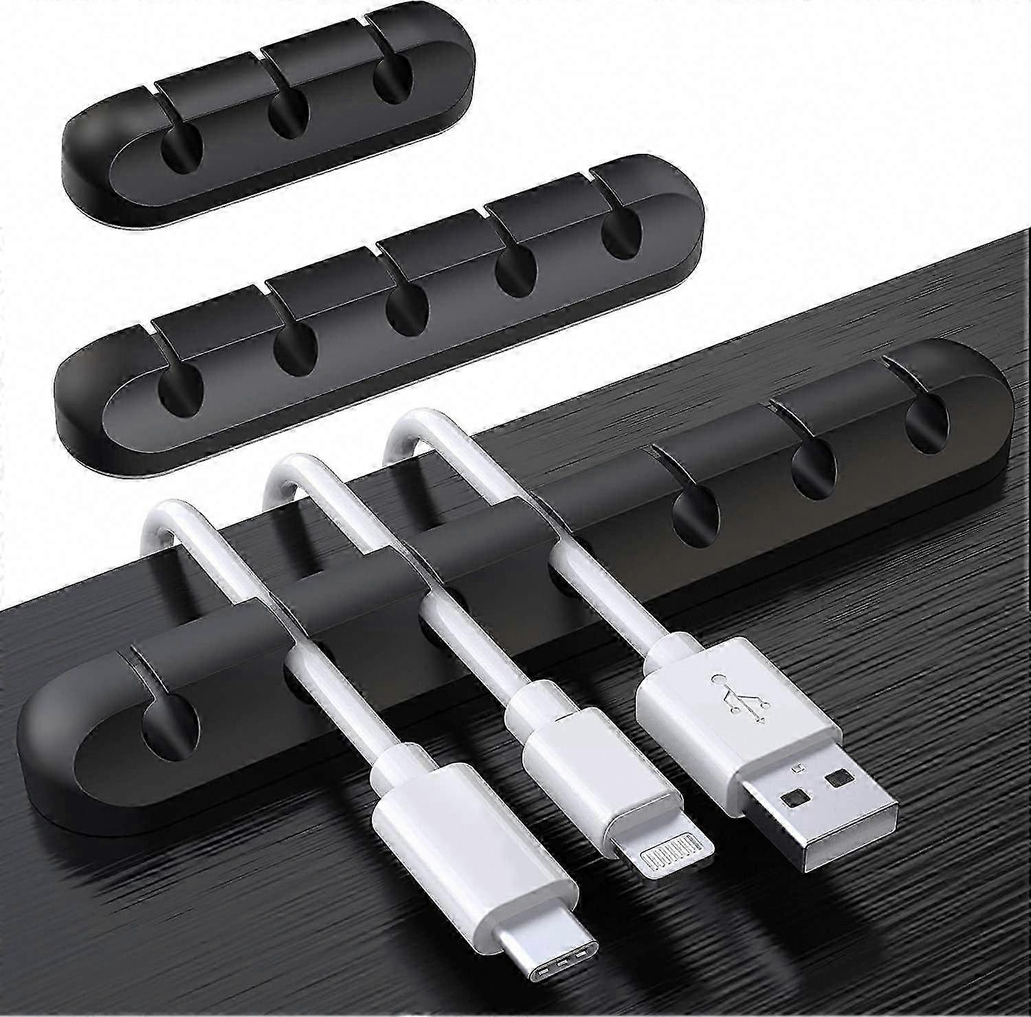 Cable Clips Desk Organizer, 3 Pack Cable Holder