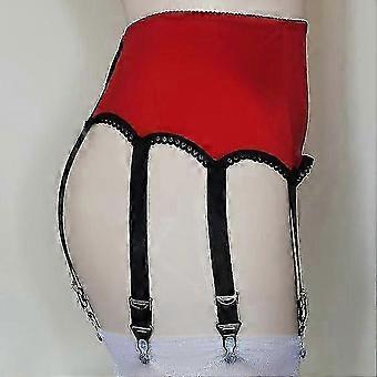 Women\'s High Waist Sexy Garter Belt with 6 Metal Buckle Straps | Fruugo UK