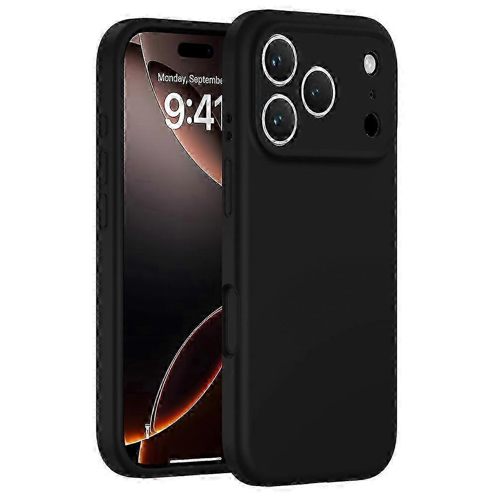 17 Pro Max Case - Shockproof PC + Liquid Silicone Protective Cover with Microfiber Lining