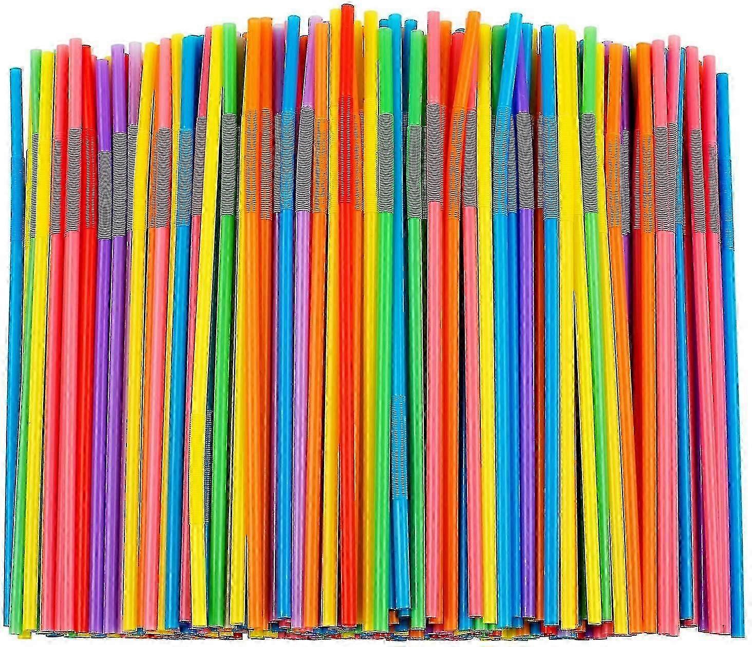 Canudos flexíveis 100/300/500/1000 unidades, BPA - Canudos flexíveis