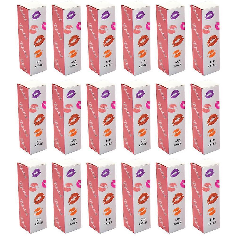 50pcs Empty Lipstick Packaging Boxes Simple Paper Lip Gloss Containers