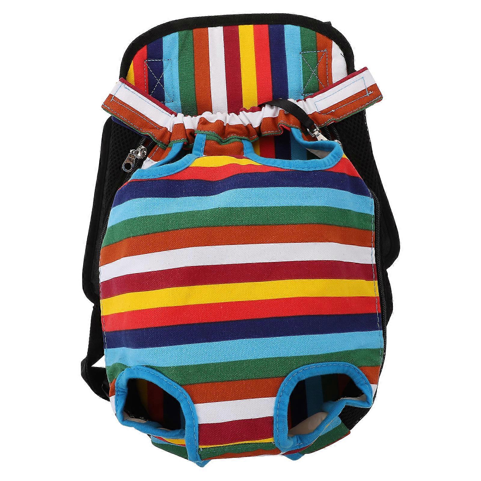 Dog Backpack Carrier For Small Pets Travel Bag Assorted Color Easy On And Off Comfortable Straps 1Set