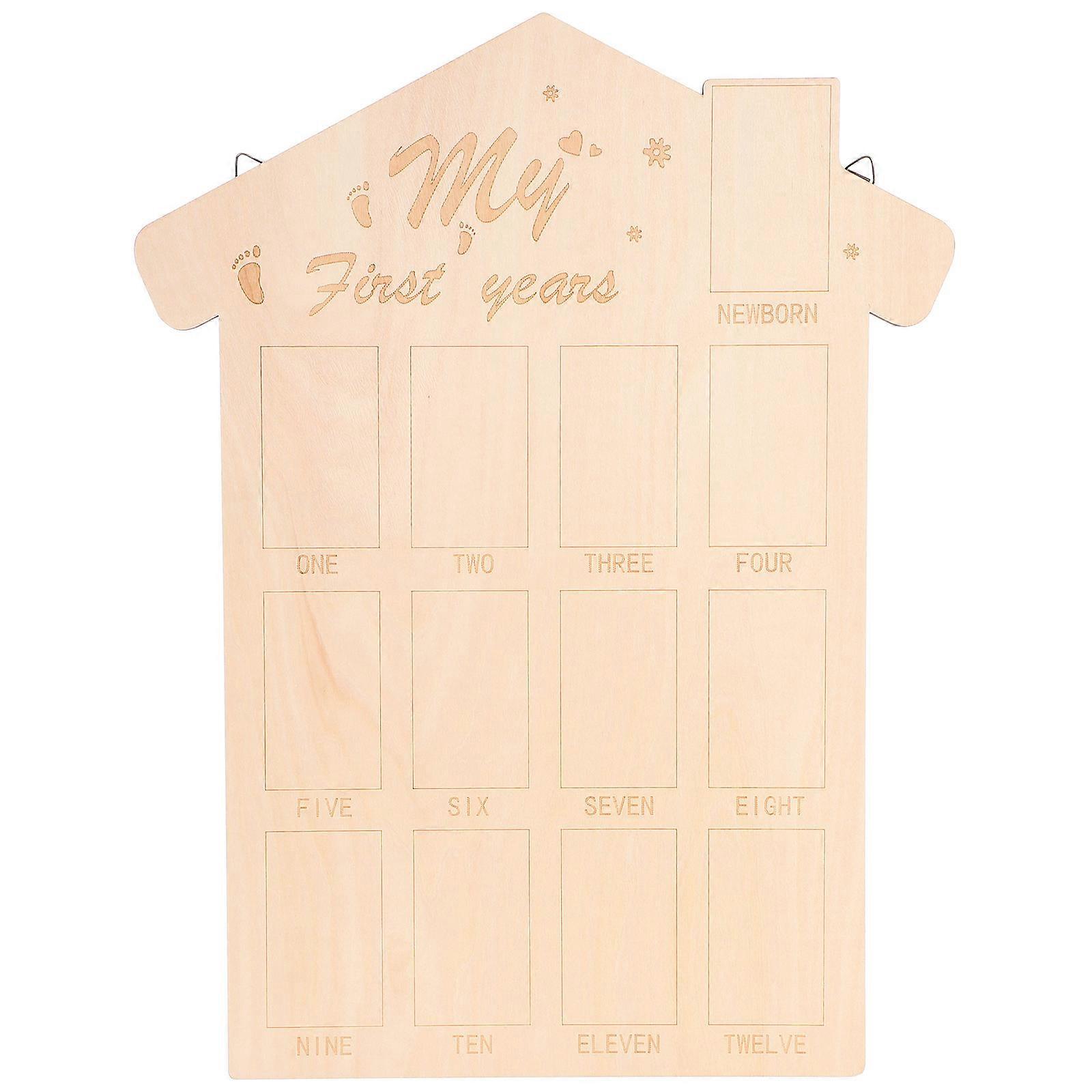 It sounds like you're describing or creating a product listing for a **wooden picture frame** designed specifically for **nursery decor**, with a