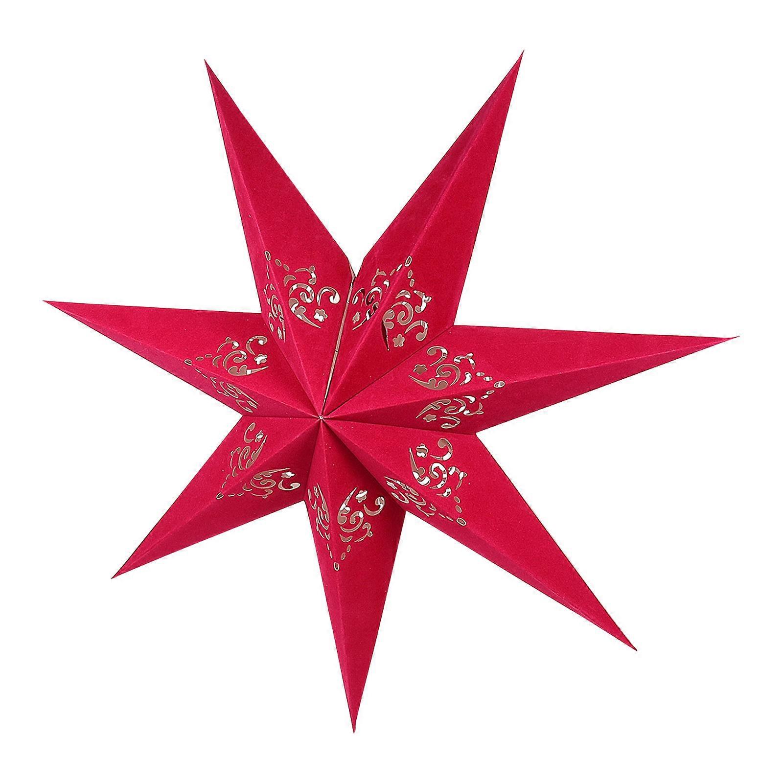 Red Paper Lampshade for Home Decor Simple and Unique Design Durable Foldable Lamp Cover 1Pc