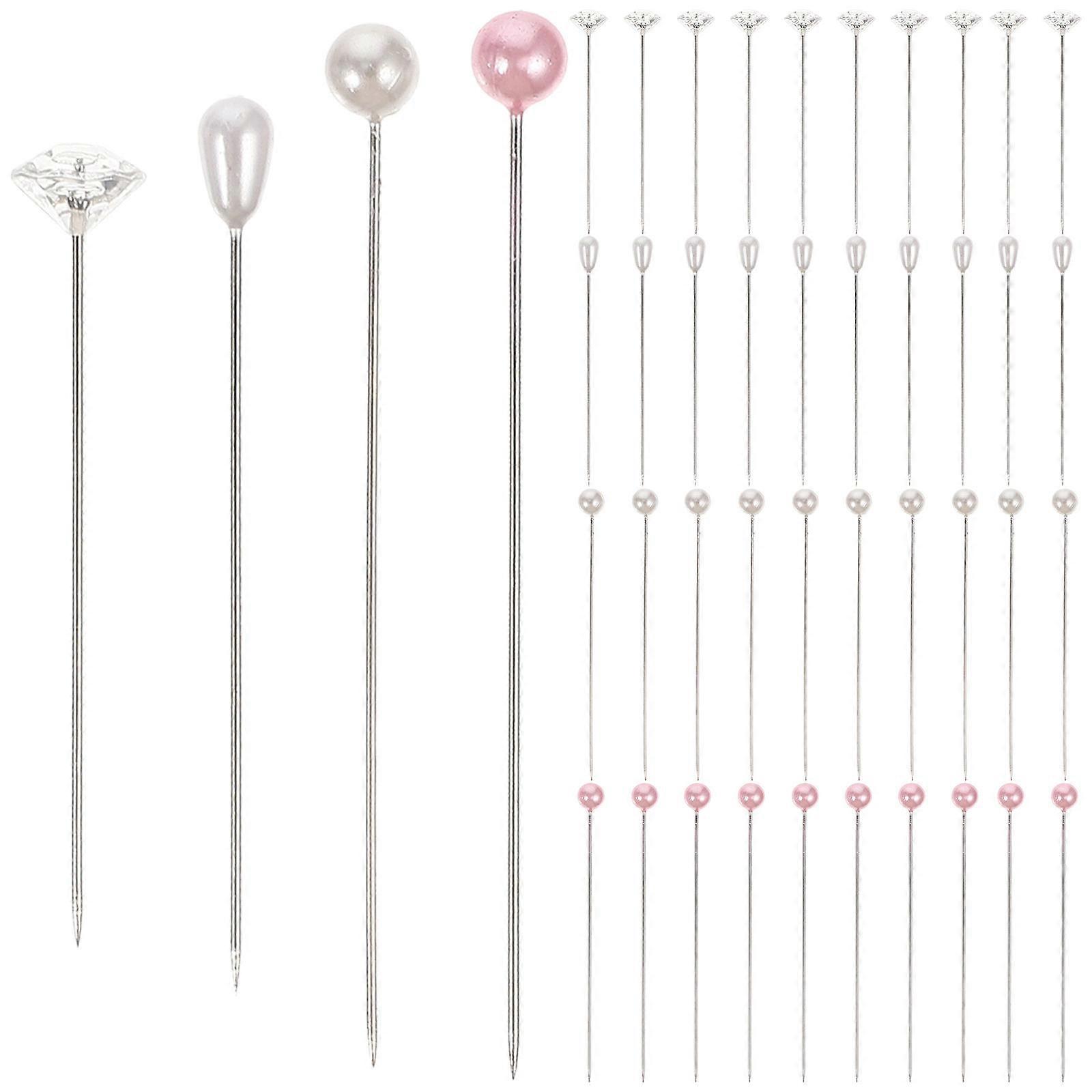 Wedding Flower Decorative Sewing Pins with Beautiful Assorted Color for Home Use 200pcs