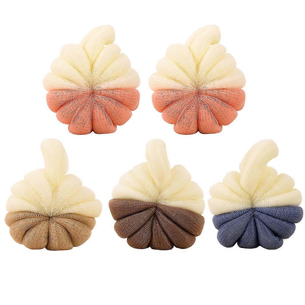 Foaming Shower Ball 5PCS Designed For Bath Supply Assorted Color Gentle Exfoliating