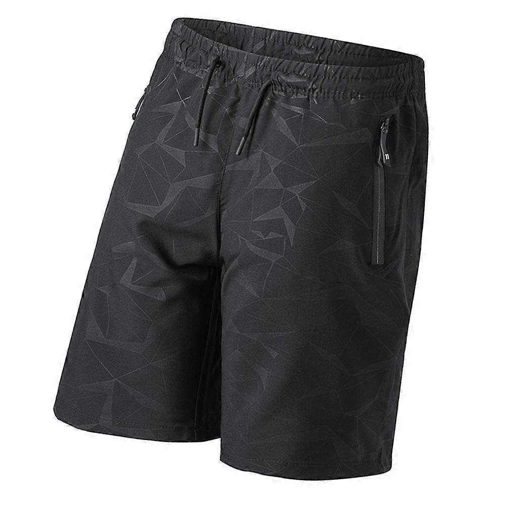 Men'S Breathable Beach Shorts In Black Color Ideal For Exercise Activities Size L 1Set