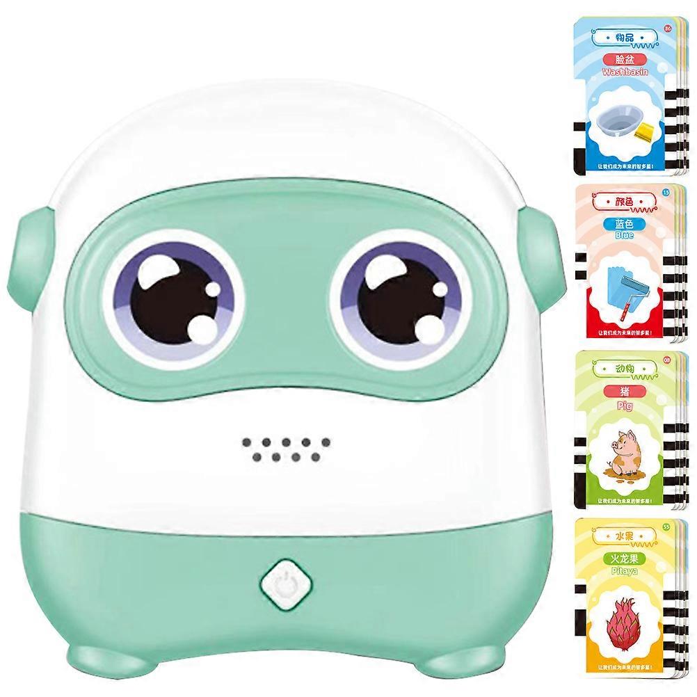 Children's Reading Machine Enlightenment Toy Ideal For Kindergarten Kids Available In Green With Standard Pronunciation Capability 1 Set