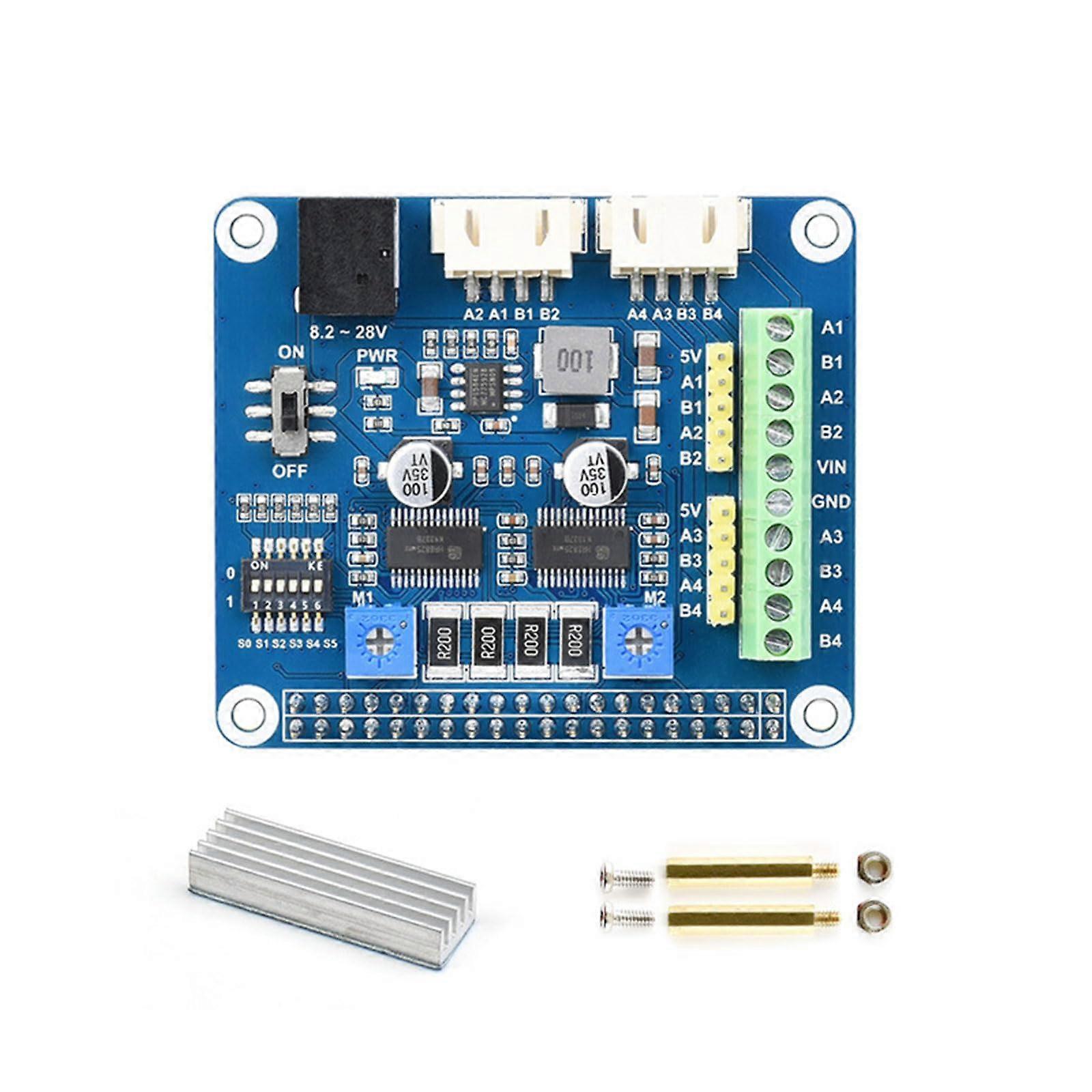 HR8825 Stepper Motor Driver Board for Raspberry Pi Zero W/3B/4B