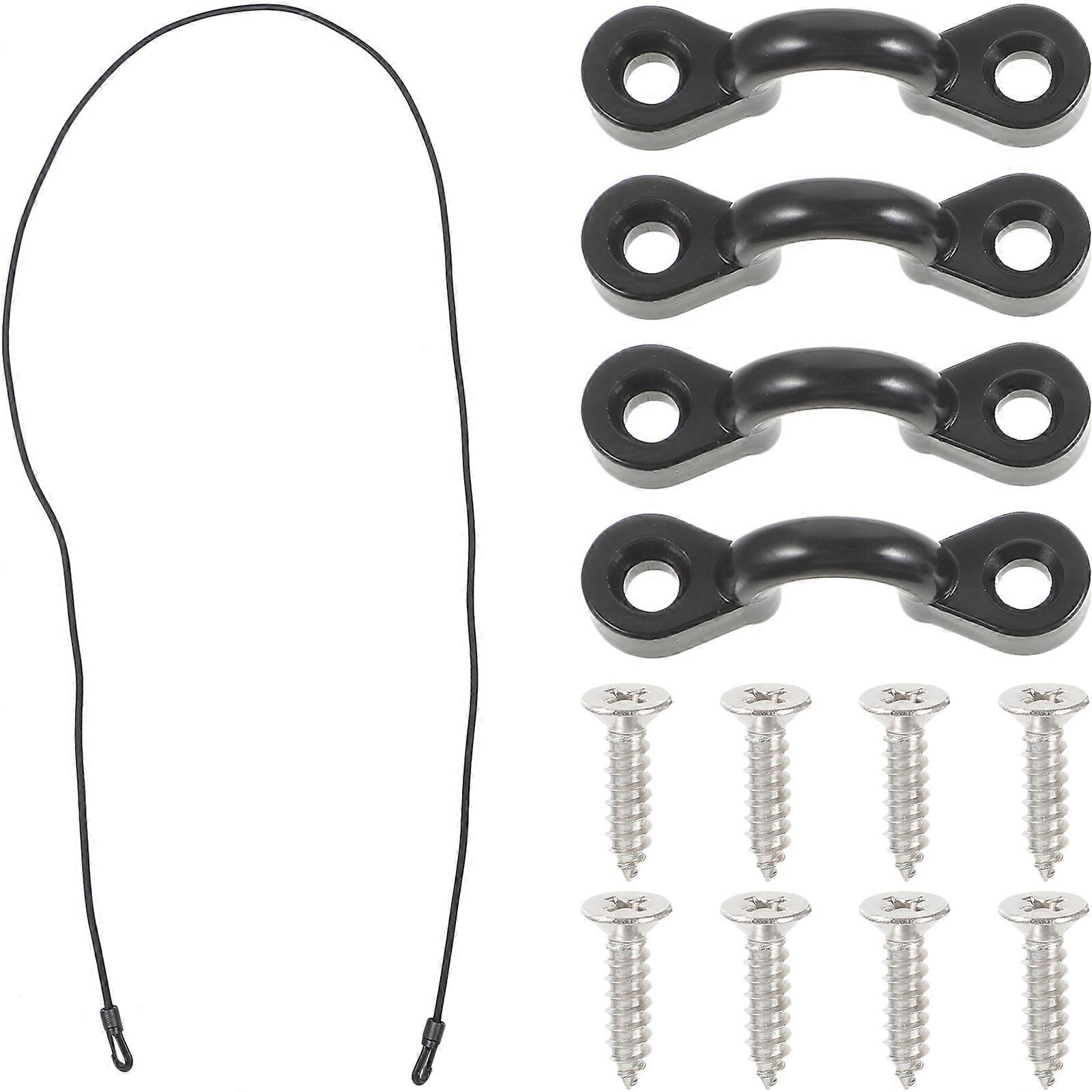 Heavy Duty Bungee Cord Set with Hooks for Boats, Durable Elastic Dock Rope for Secure Mooring, Paddle Fixed Buckle for Outdoor Sports and Camping