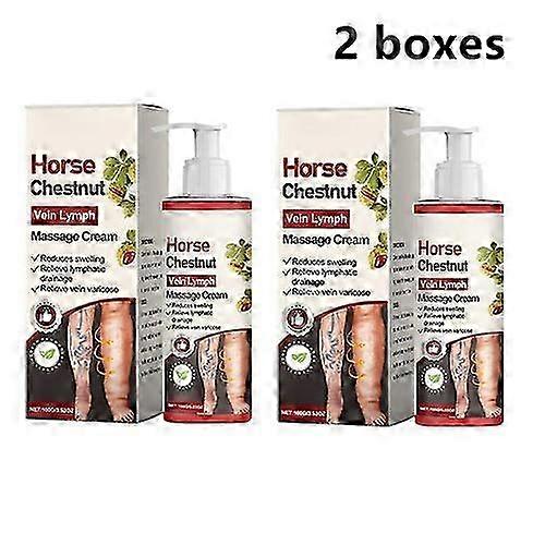 1-5bottles Horse Chestnut Varicose Veins Lymph Massage Cream - Eliminate Edema 2025