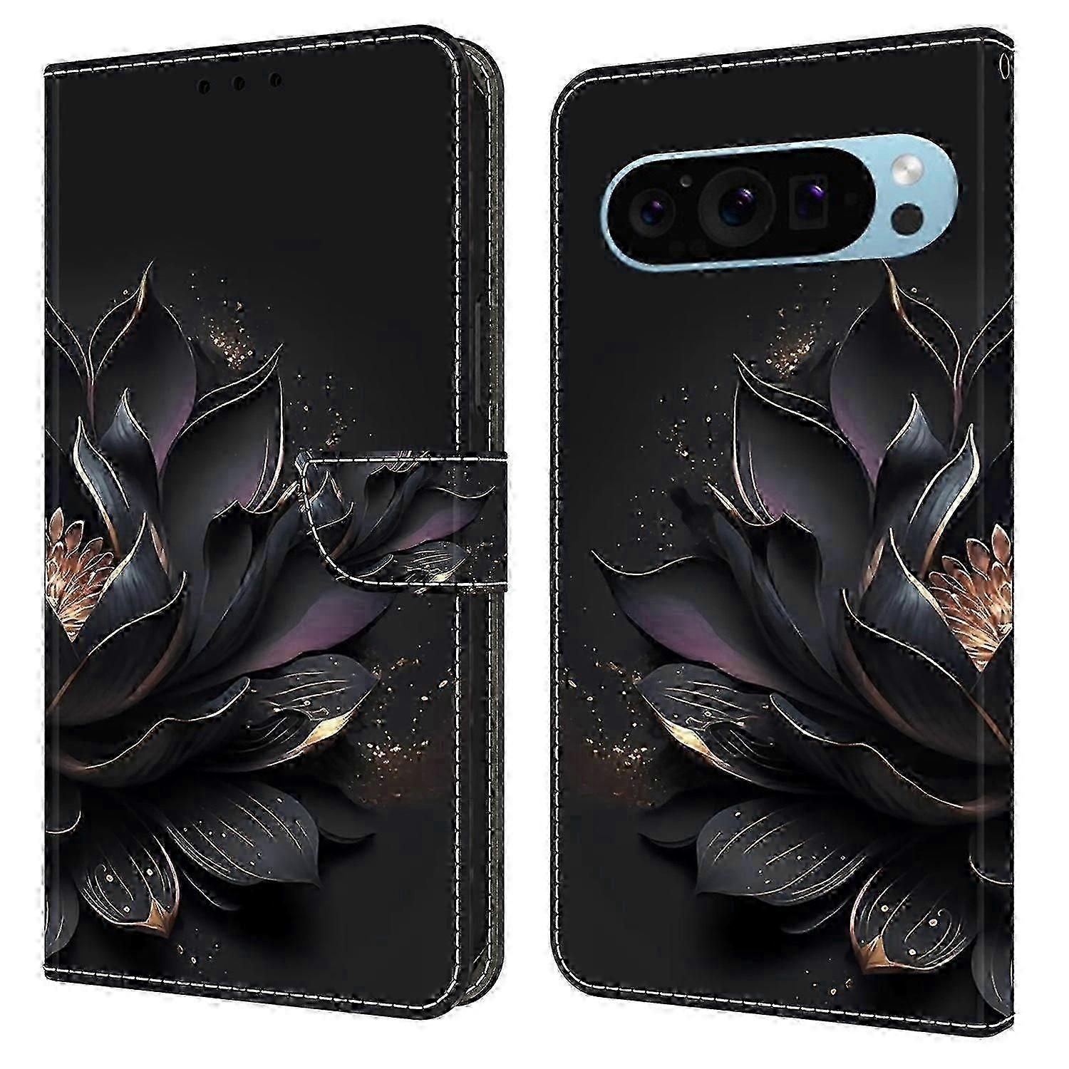 PU Leather 3D Pattern Wallet Phone Case with Magnetic Clasp for Google Pixel 9 / Pixel 9 Pro