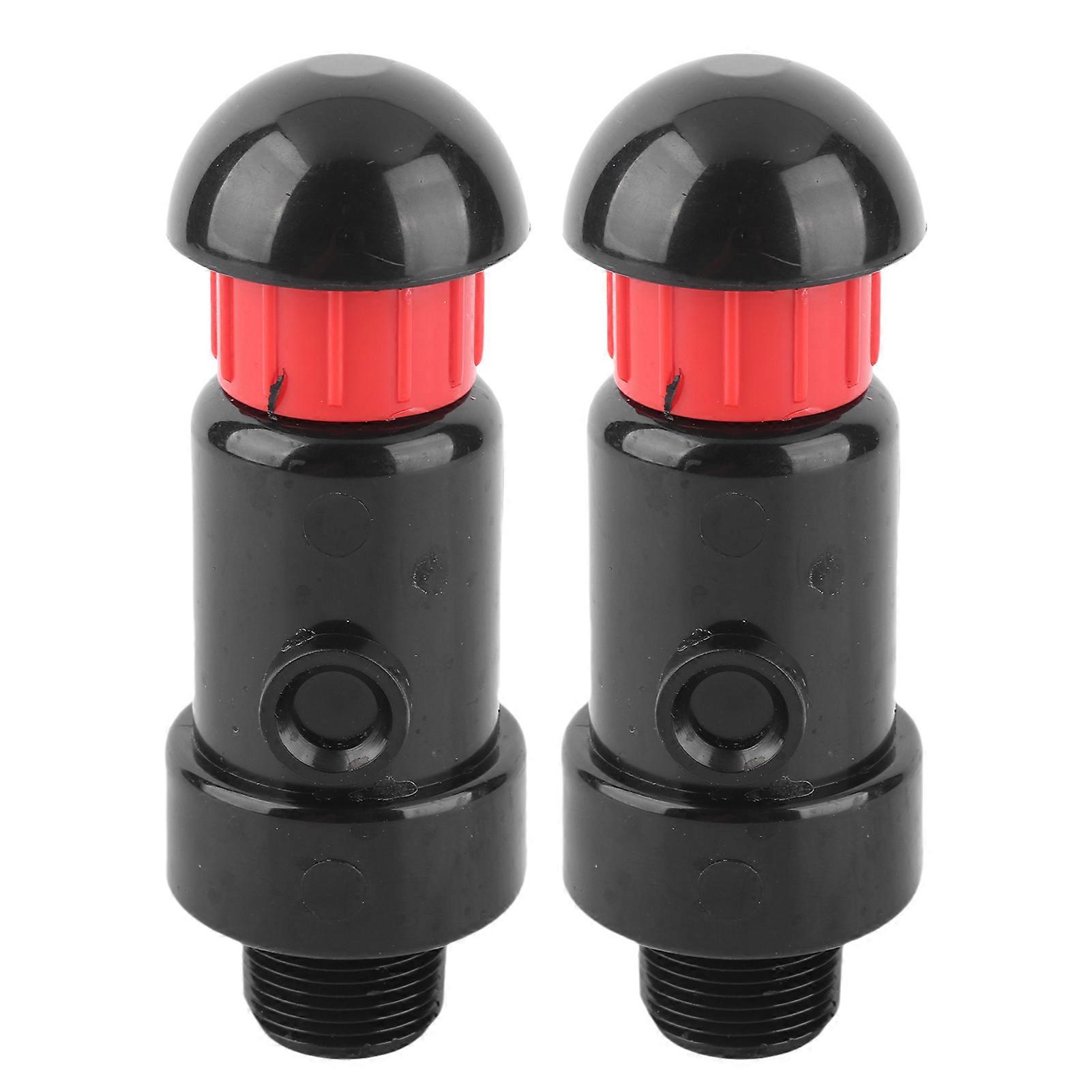 2Pcs Irrigation Exhaust Valve External Thread G3 / 4 Easy Use Good Sealing Irrigation Tools