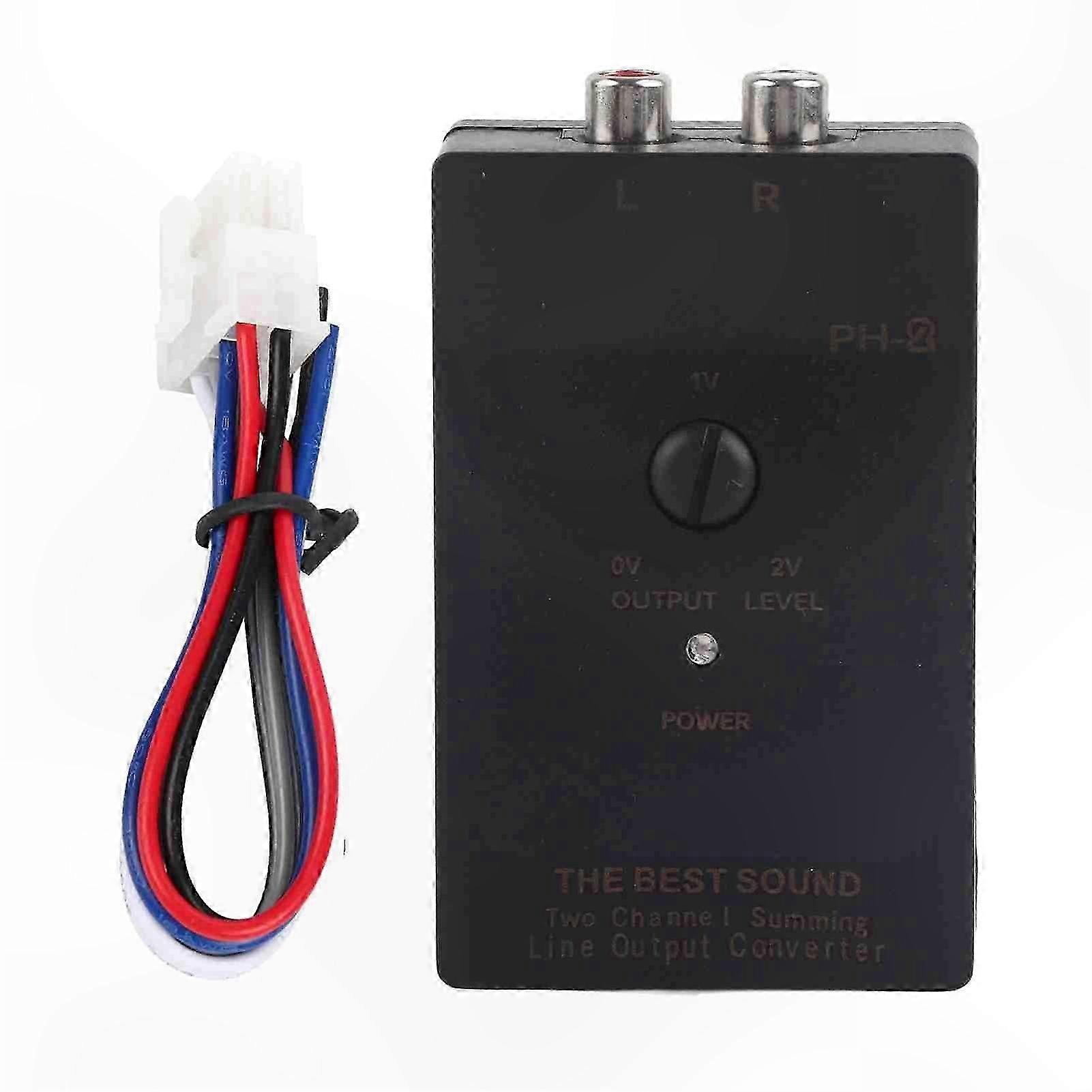 Car Stereo Speaker Level Converter with Delay Function for High to Low Output Adaptation