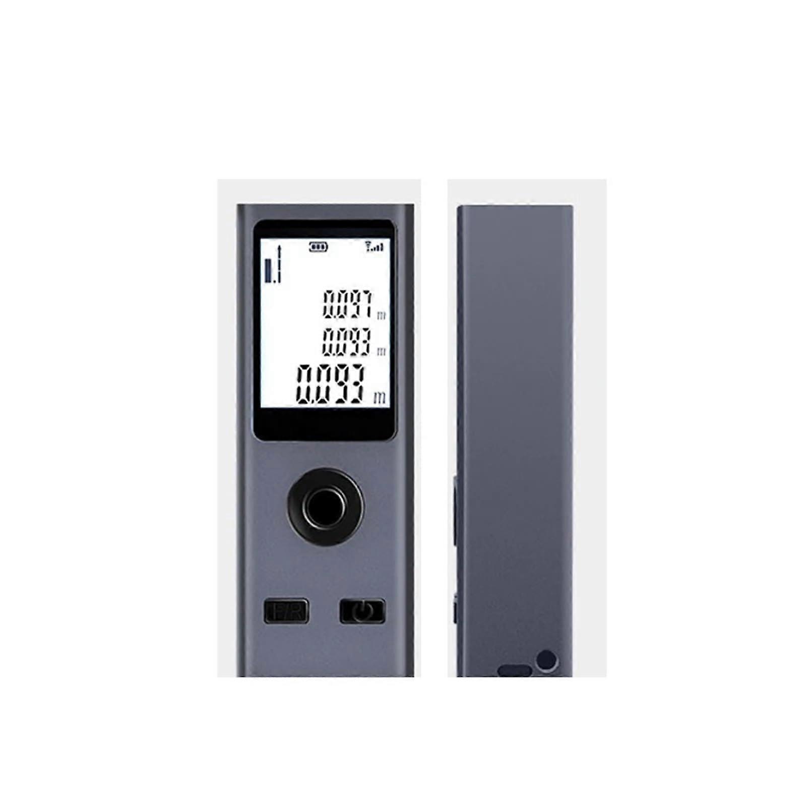 Mini Laser Rangefinder Digital Tape Measure Laser Ruler USB Charge Aluminum Alloy Fuselage Measuring Distance: 30m/40m/50m(60M)