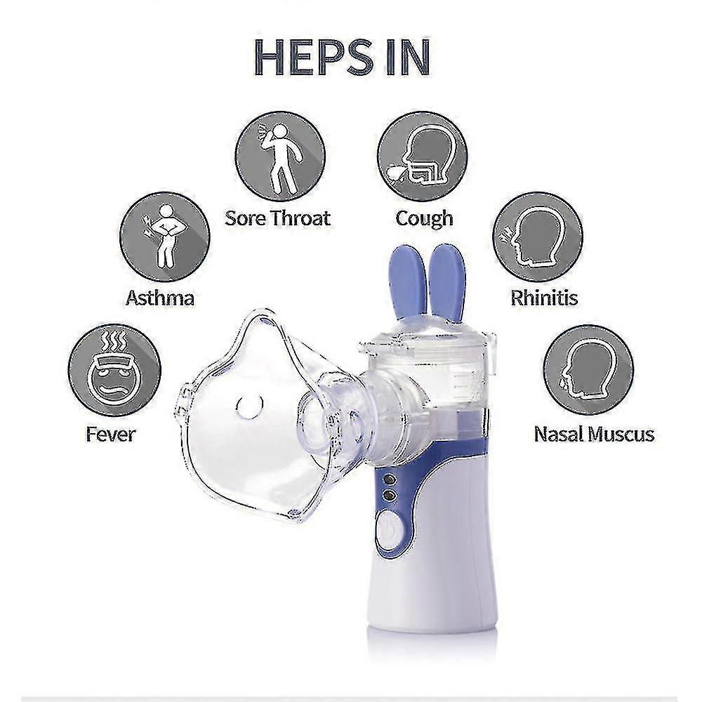 Handhållen ultraljudsluftfuktare - Barn Vuxen Mini Nebulize Inhalator Machine