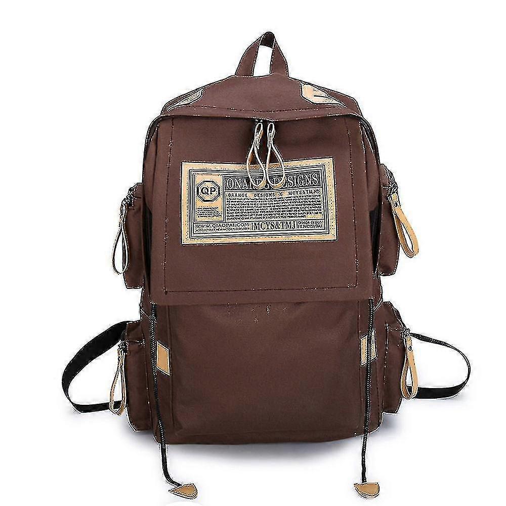 Middle School Casual Canvas Backpack
