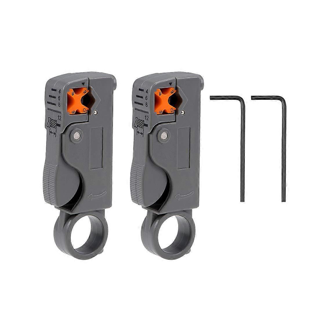 Rotary Coax Coaxial Cable Stripper Cutter Tool For RG58 RG59 RG62 RG6 Set Of 2