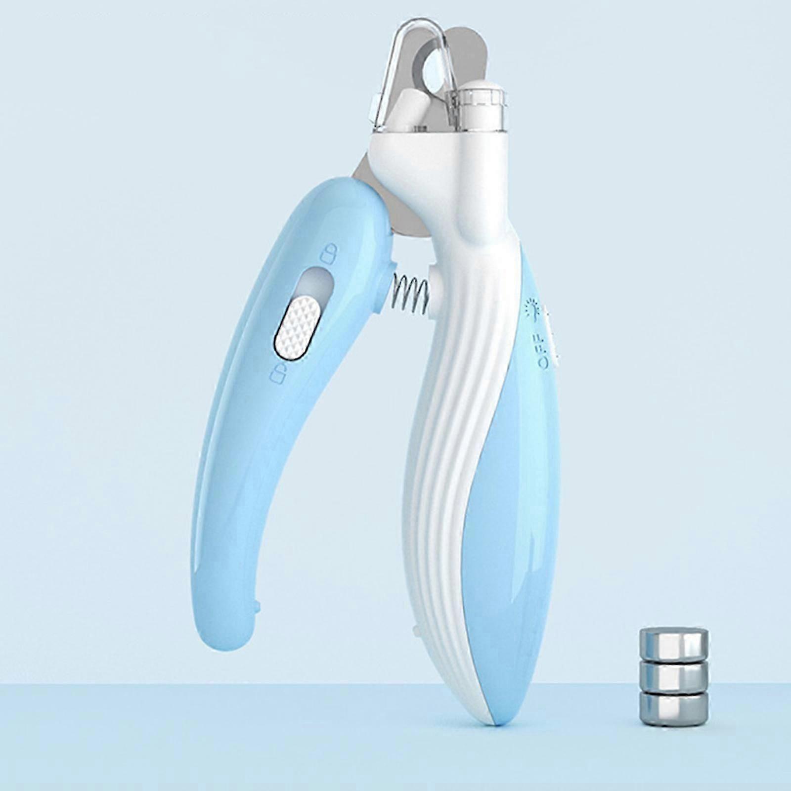 Pet Nail Clippers, Nail Trimmer for Dogs and Cats, with Safety Guards and LED Lights, Anti-cut Bloodline, Nail Clippers for Large, Medium and Small Si