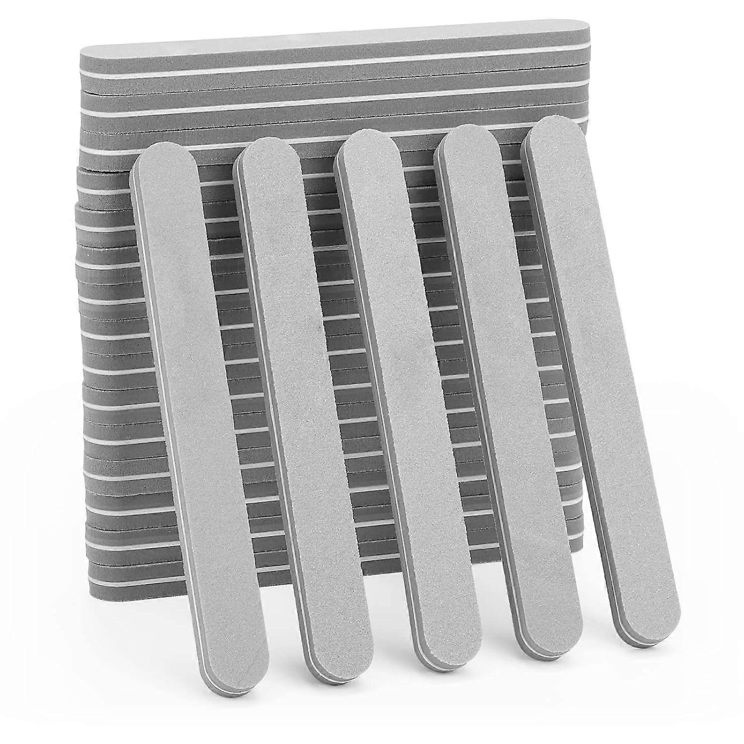 20 Pcs Nail Buffers File 100/180 Grit Sponge Nail Blocks for Acrylic Nails (Gray)  Gray