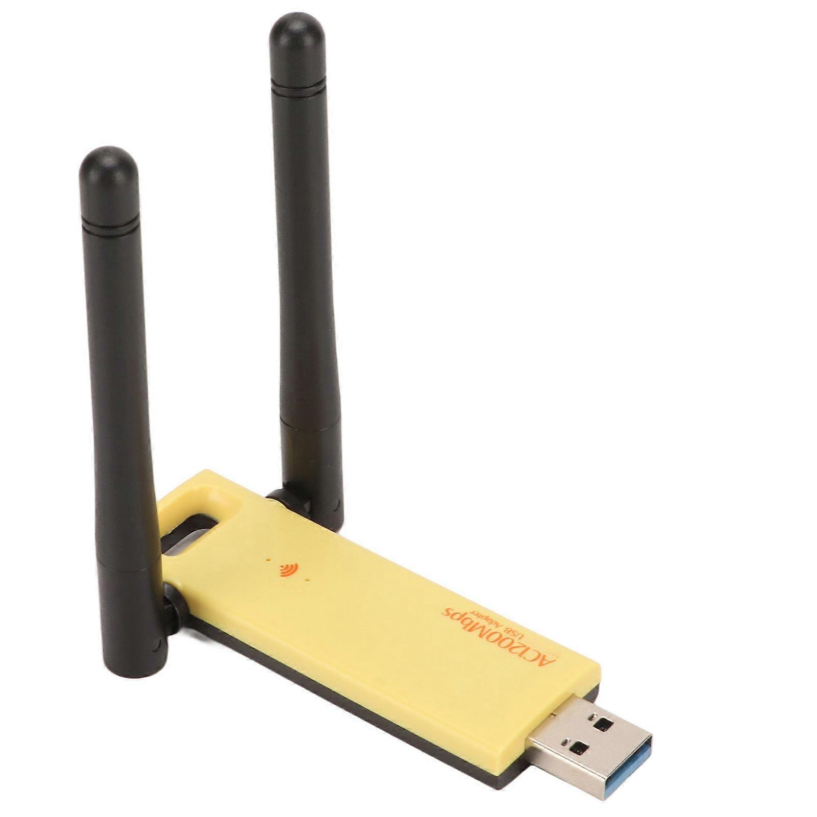 USB WiFi Adapter 2.4GHz 5GHz USB 3.0 Interface USB Wireless Card with 2 3dBi High Gain Antenna for PC Laptop