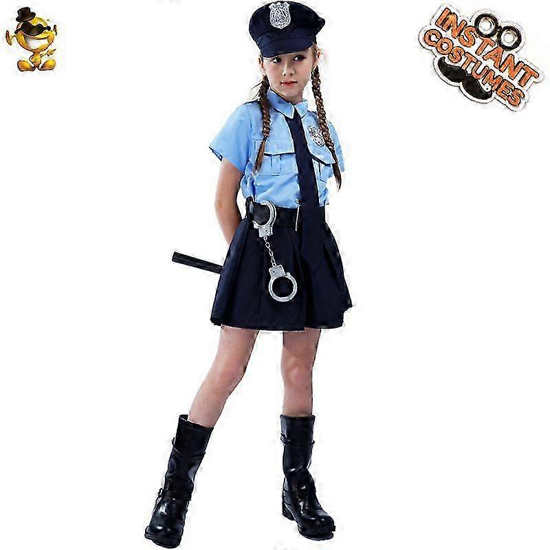 Halloween filles robe d’uniforme slim-fit