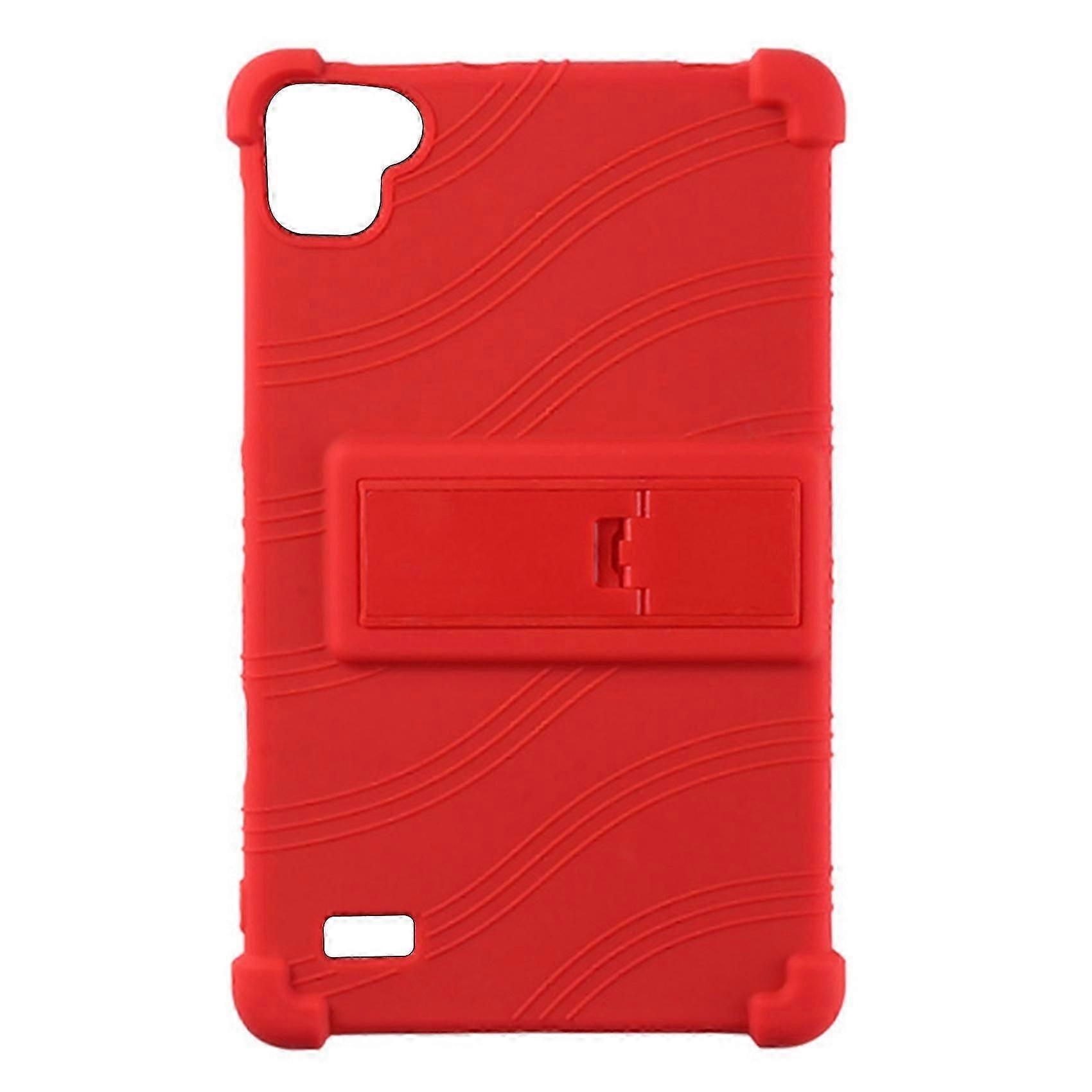 Tablet Case for P80 8 Inch Tablet Silicone Case (Red)