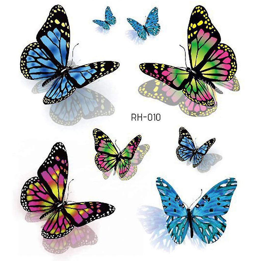 Autocollants de tatouage 3D colorés imperméables à l’eau Autocollants de tatouage temporaires