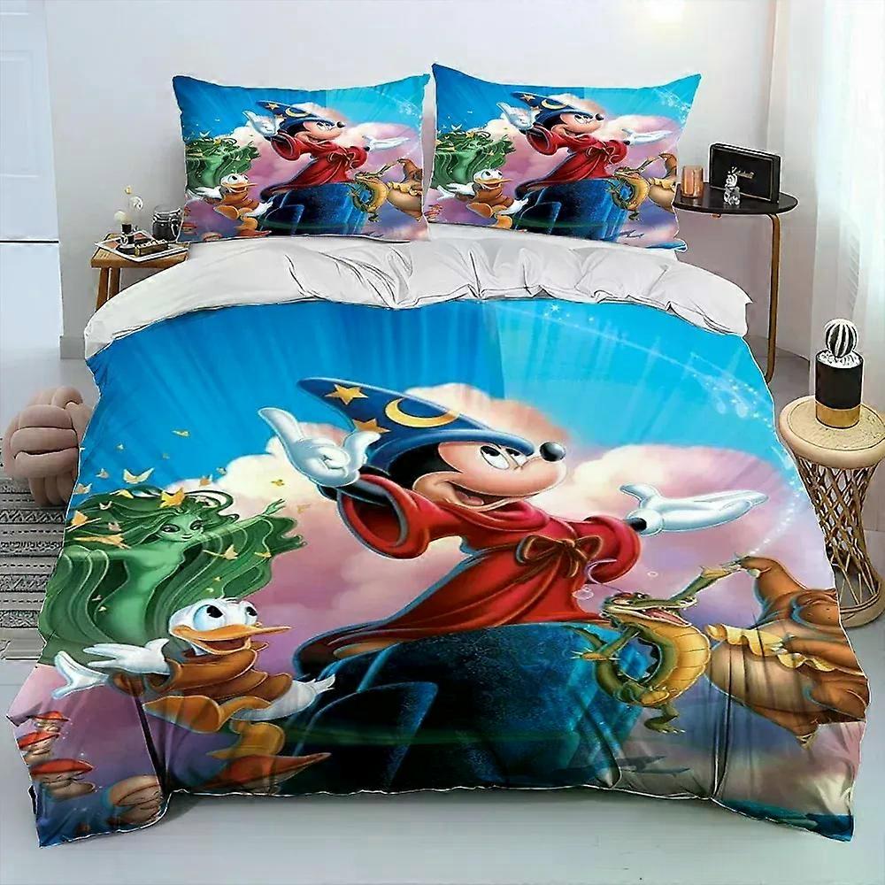 TE3302 Mickey Minnie Mouse duvet cover pillowcase bedding set, boys and girls cute duvet cover pillowcase, home comforter set