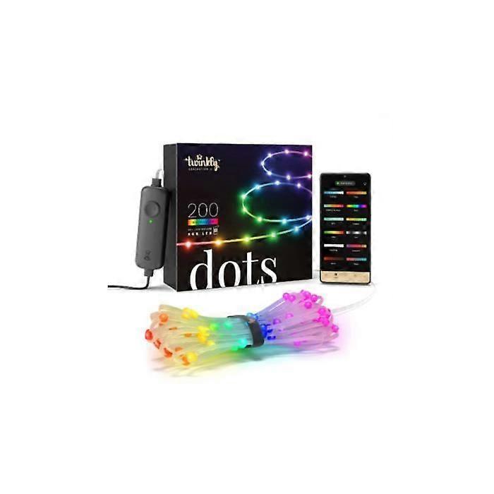 Guirlande lumineuse scintillante - DOTS - 200 LED - 10 m - Multicolore